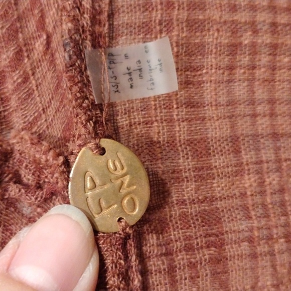 Free People One Eyelet Mauve Amaira Kimono Shrug/Cardigan Sz XS/S-Boho Festival - Picture 2 of 7